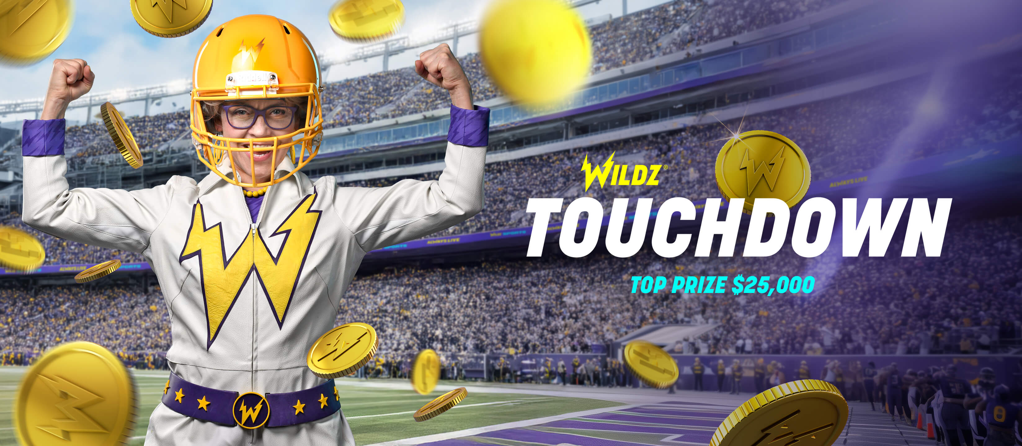 Touchdown for a share of $25,000!